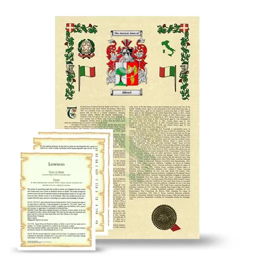 Alesci Armorial History and Symbolism package