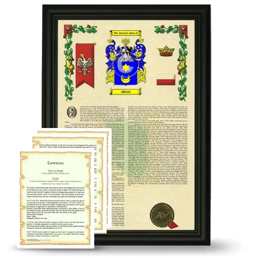Alessi Framed Armorial History and Symbolism - Black