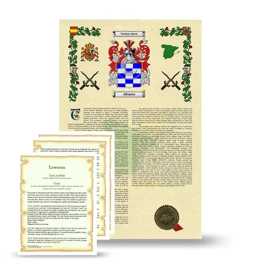 Alvarez Armorial History and Symbolism package