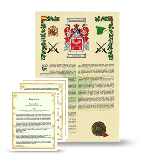 Amezcua Armorial History and Symbolism package