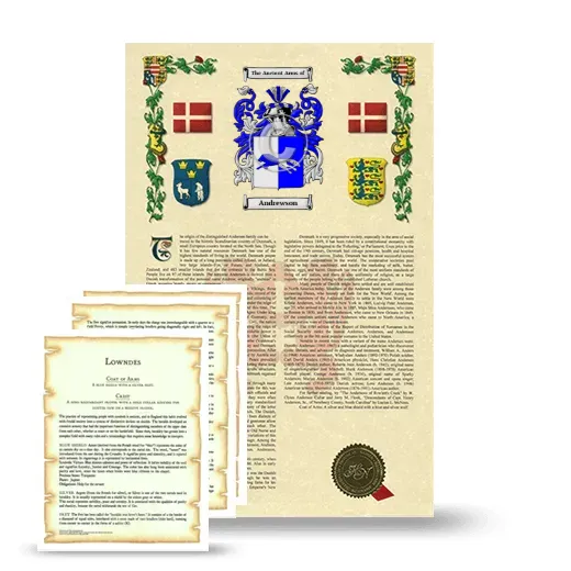 Andrewson Armorial History and Symbolism package