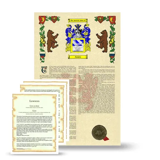 Ansen Armorial History and Symbolism package