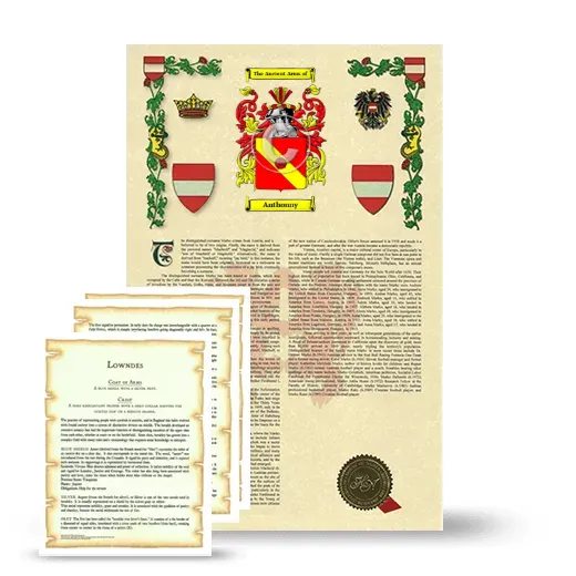 Anthonny Armorial History and Symbolism package