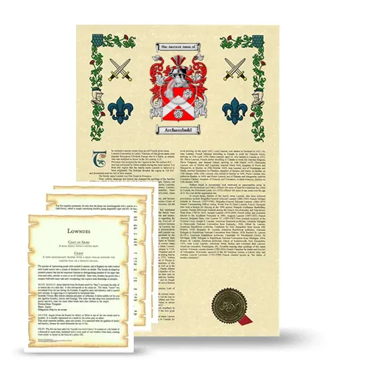 Archambold Armorial History and Symbolism package