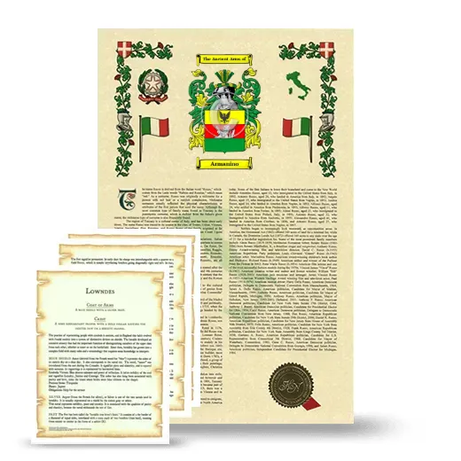 Armanino Armorial History and Symbolism package