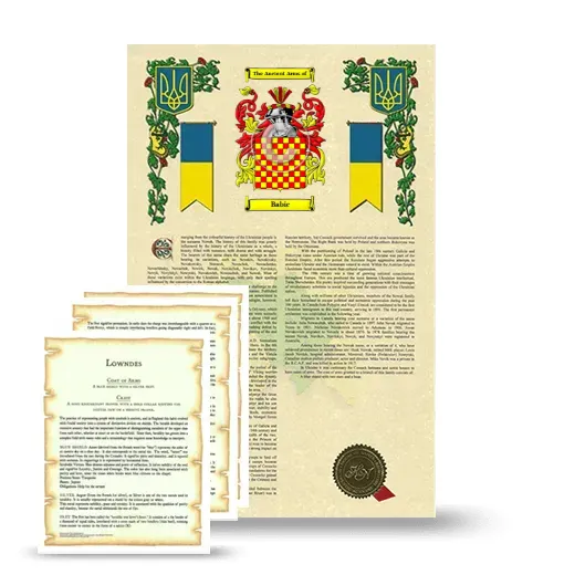 Babic Armorial History and Symbolism package