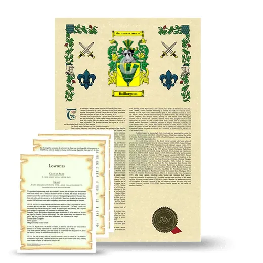 Baillargeon Armorial History and Symbolism package