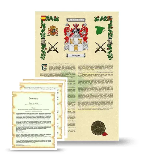 Balague Armorial History and Symbolism package