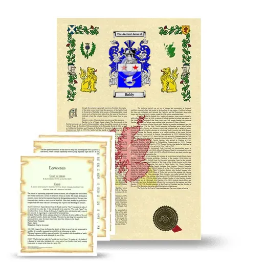Baldy Armorial History and Symbolism package