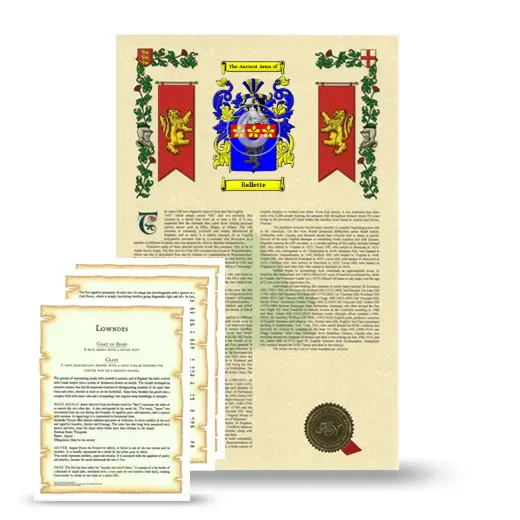 Ballette Armorial History and Symbolism package