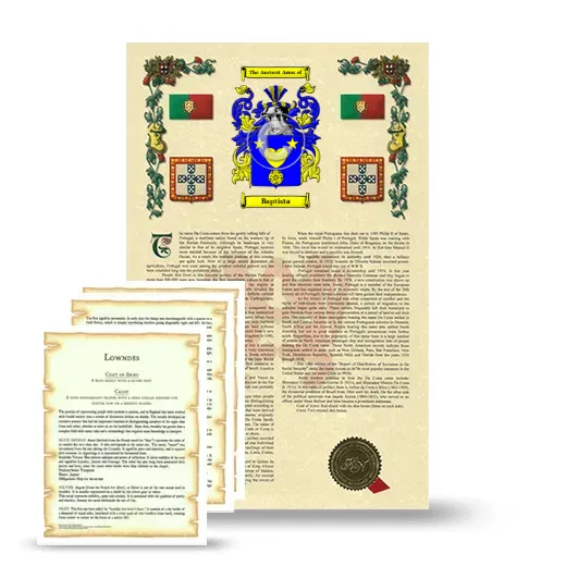 Baptista Armorial History and Symbolism package