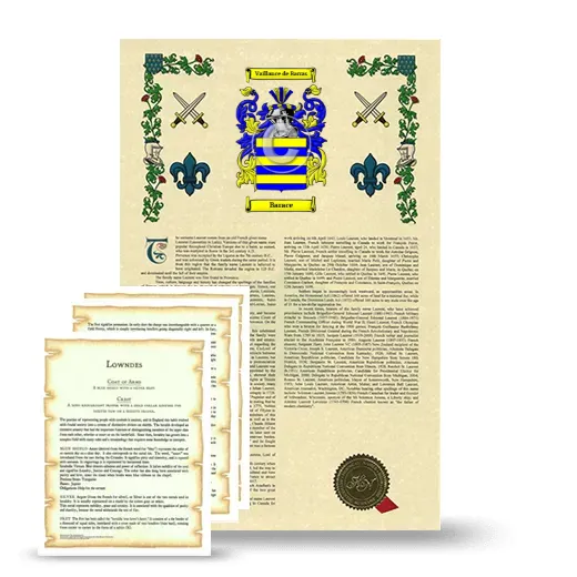 Barace Armorial History and Symbolism package