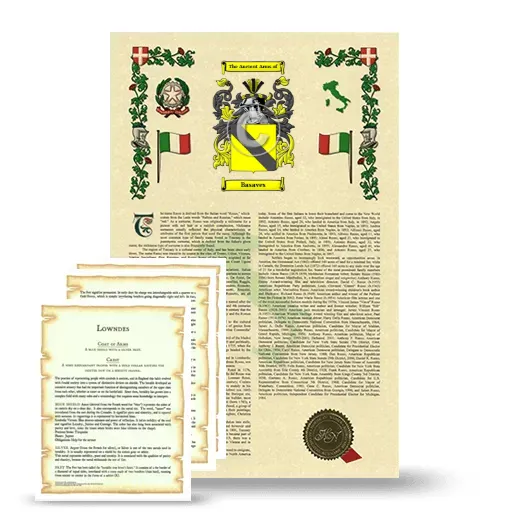 Basaves Armorial History and Symbolism package