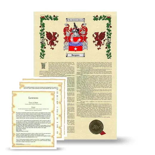 Bauguss Armorial History and Symbolism package