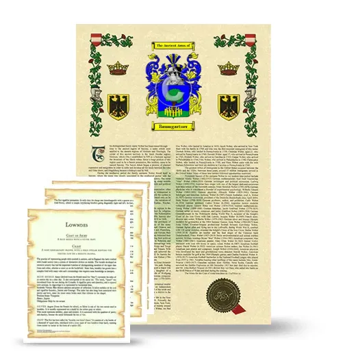 Baumgartner Armorial History and Symbolism package