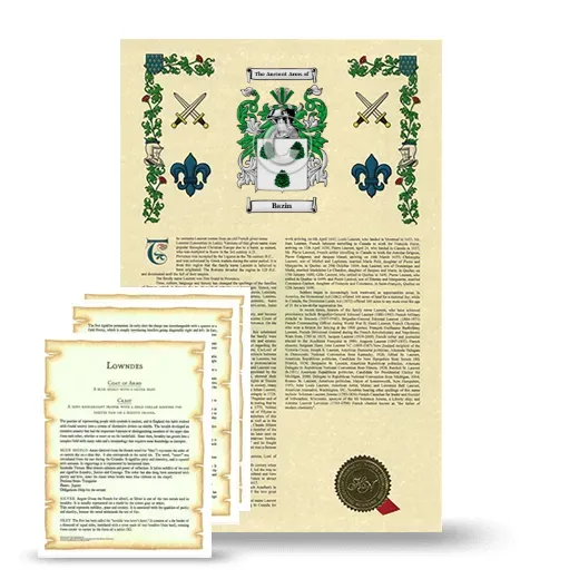 Bazin Armorial History and Symbolism package
