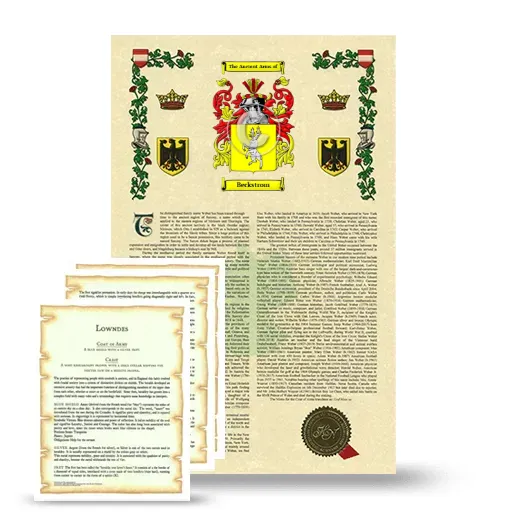 Beckstrom Armorial History and Symbolism package