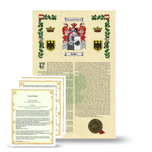 Beidler Armorial History and Symbolism package