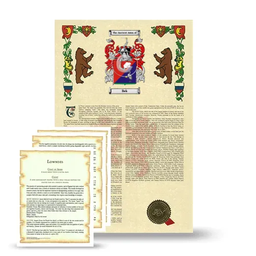Bek Armorial History and Symbolism package