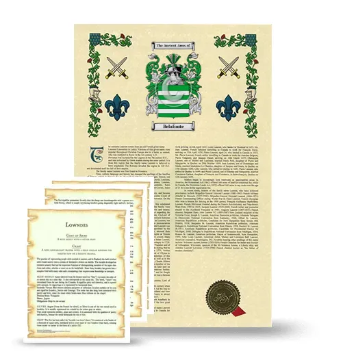 Belafonte Armorial History and Symbolism package