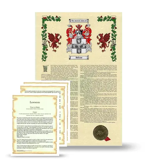 Belone Armorial History and Symbolism package
