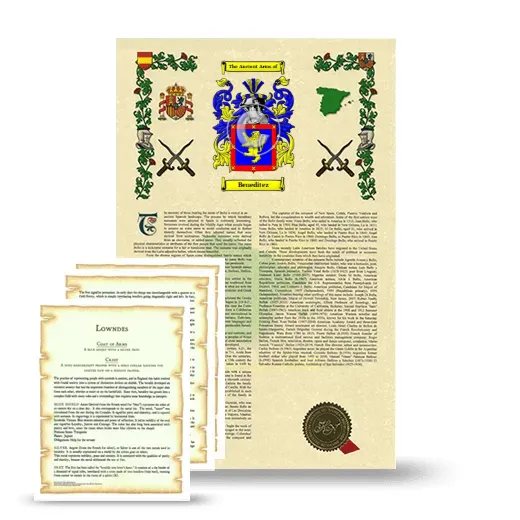 Beneditez Armorial History and Symbolism package