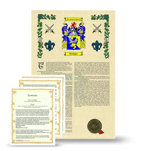 Beranger Armorial History and Symbolism package