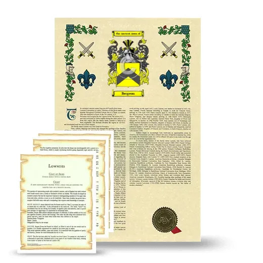 Bergeon Armorial History and Symbolism package