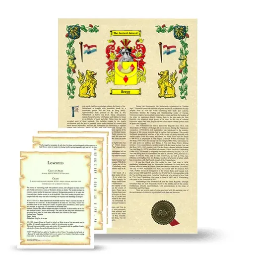 Bergg Armorial History and Symbolism package