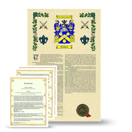 Berthault Armorial History and Symbolism package