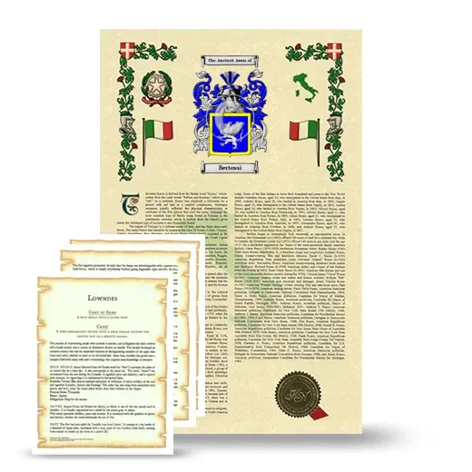 Bertossi Armorial History and Symbolism package