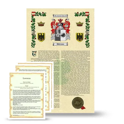 Biderman Armorial History and Symbolism package