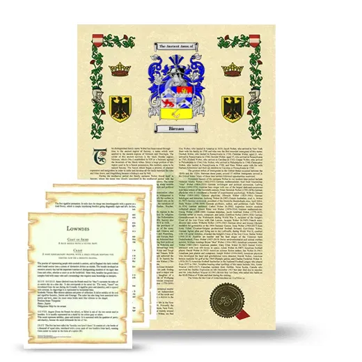 Bienau Armorial History and Symbolism package