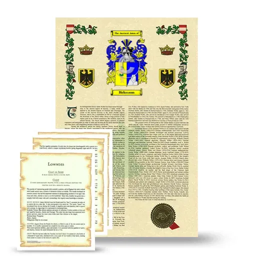 Birkmann Armorial History and Symbolism package