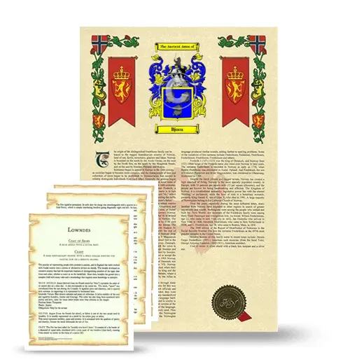 Bjorn Armorial History and Symbolism package