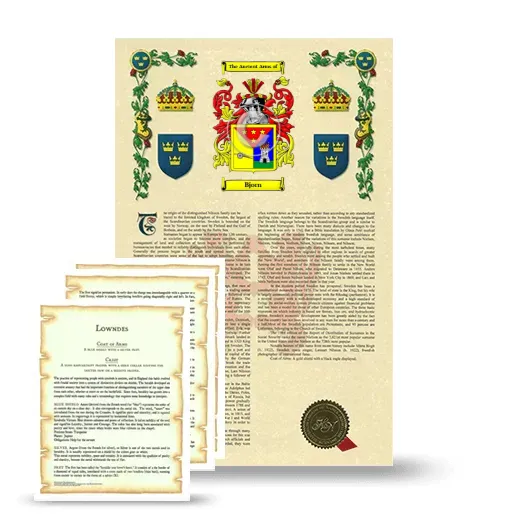 Bjorn Armorial History and Symbolism package