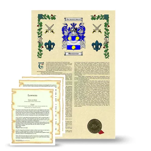 Blansarone Armorial History and Symbolism package