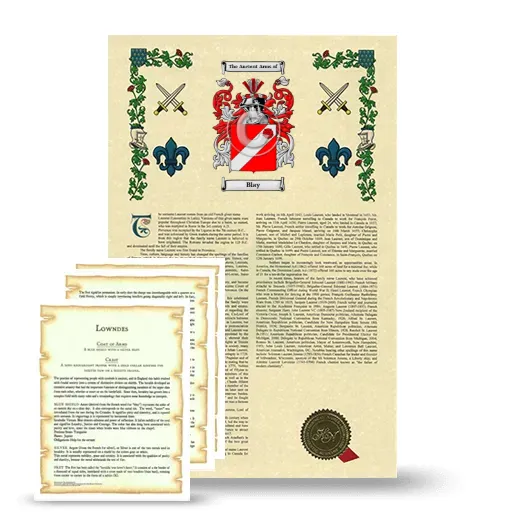 Blay Armorial History and Symbolism package