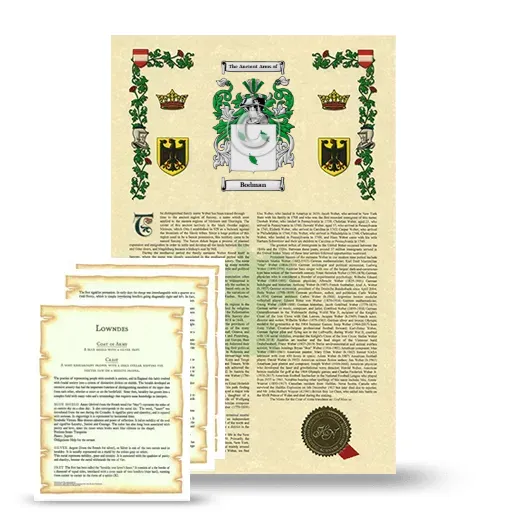 Bodman Armorial History and Symbolism package