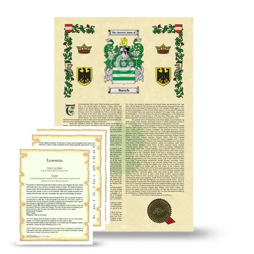 Boesch Armorial History and Symbolism package