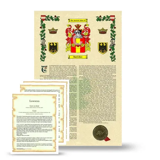 Boeticker Armorial History and Symbolism package