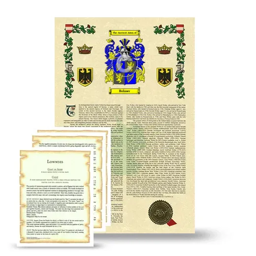 Bohner Armorial History and Symbolism package