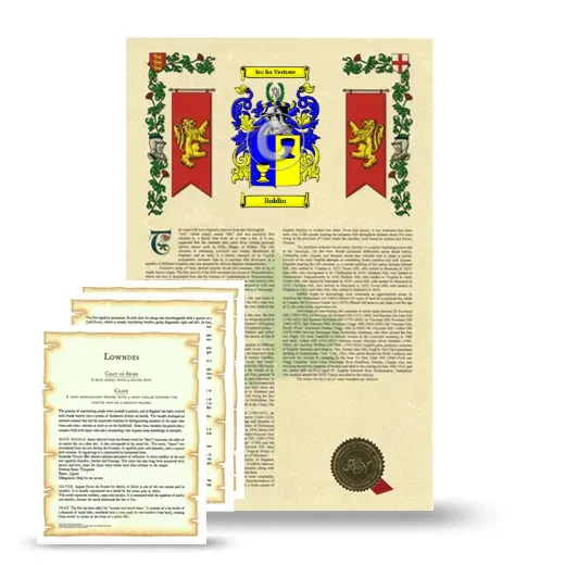 Boldin Armorial History and Symbolism package