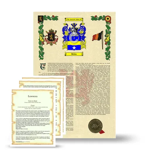 Bolen Armorial History and Symbolism package