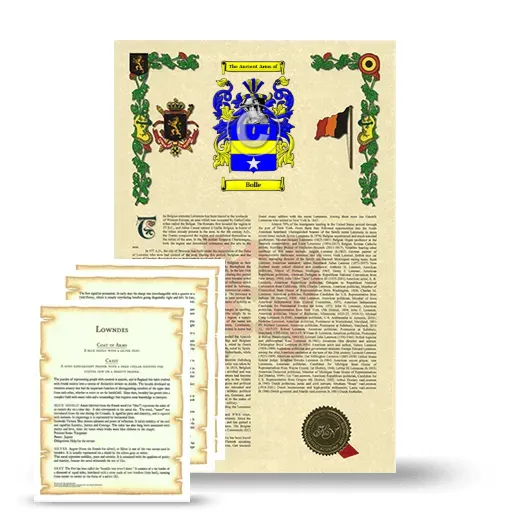 Bolle Armorial History and Symbolism package