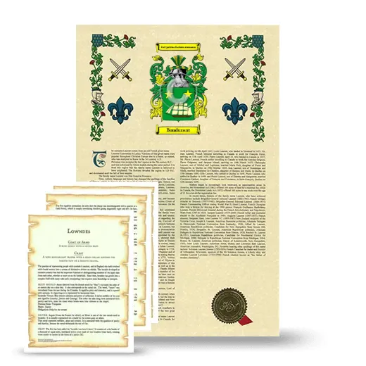 Bondurant Armorial History and Symbolism package
