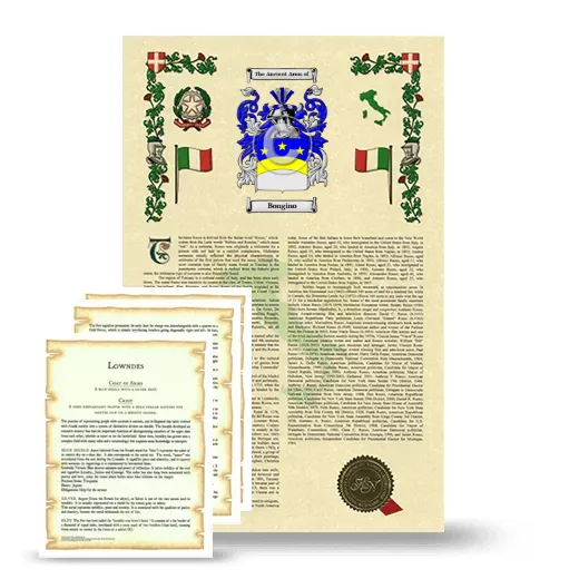 Bongino Armorial History and Symbolism package