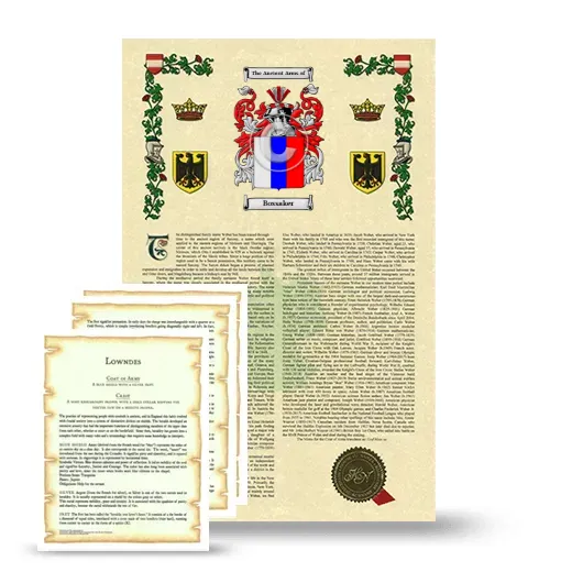 Bossaker Armorial History and Symbolism package