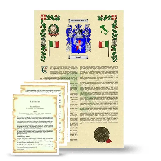 Bossis Armorial History and Symbolism package