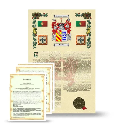 Botella Armorial History and Symbolism package